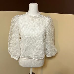 Zara eyelet blouse